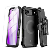 MyBat Pro Maverick Series MagSafe Case w/ Holster and Tempered Glass for Apple iPhone 17 Air - BlackMyBat Pro